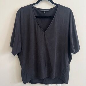 White House Black Market V-Neck Blouse Loungewear Minimalist Capsule Wardrobe